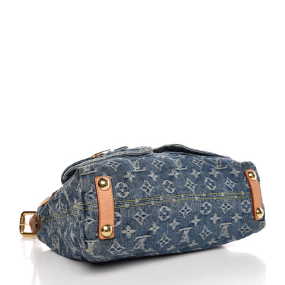 Louis Vuitton Monogram Denim Baggy PM Blue 4 of 7