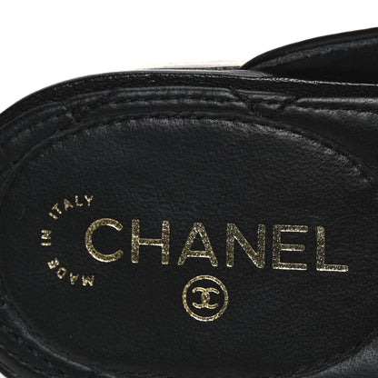 Chanel Lambskin Chain Braided CC Mules 39 Black 9 of 10