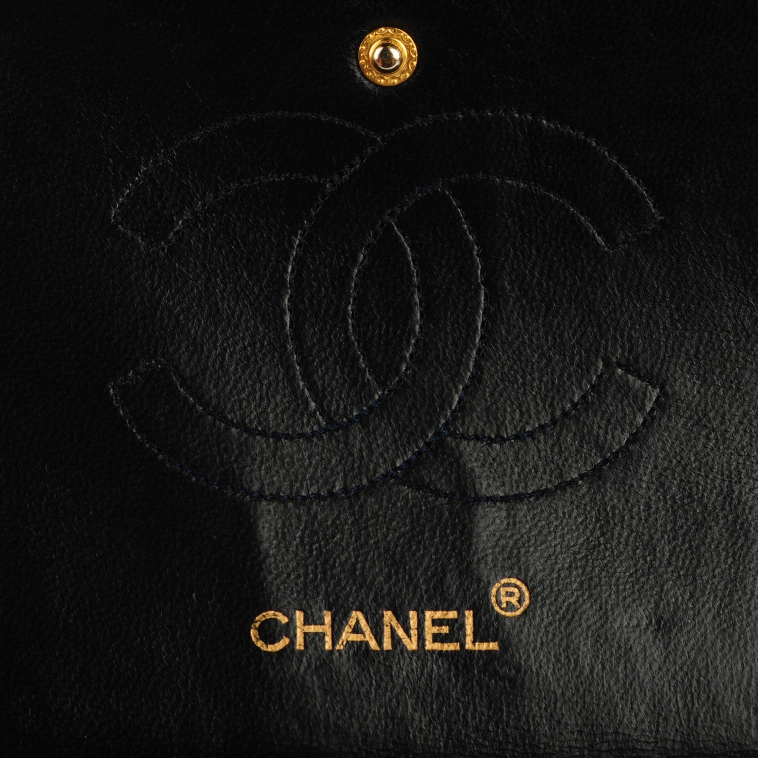 Chanel Lambskin Quilted Medium Double Flap Bijoux Chain Navy 8 of 10