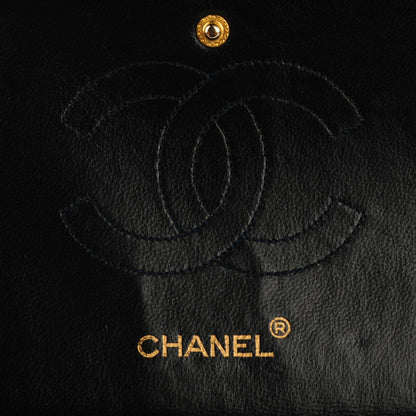 Chanel Lambskin Quilted Medium Double Flap Bijoux Chain Navy 8 of 10