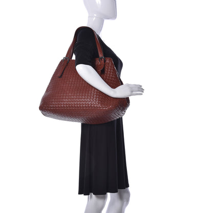 Bottega Veneta Nappa Intrecciato Large Seamless Tote Burnt Red 2 of 10