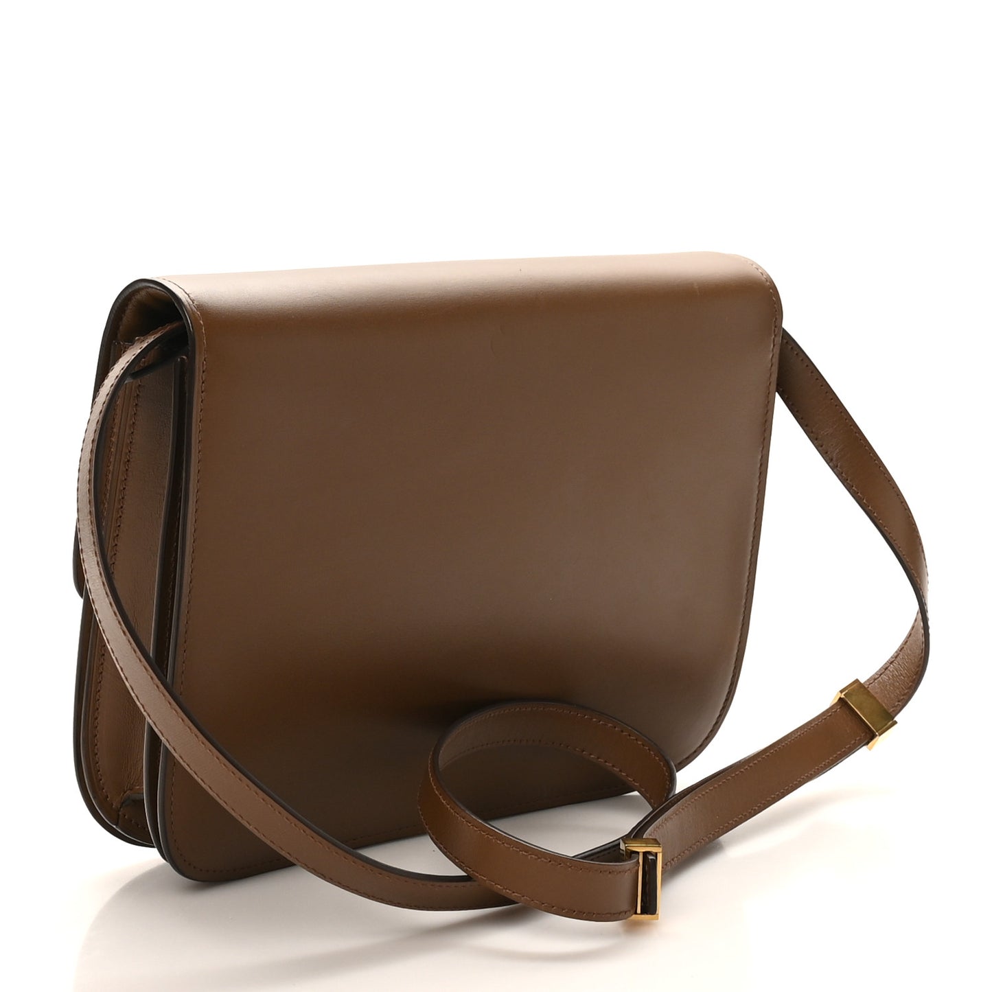 Box Calfskin Medium Classic Box Flap Bag Camel