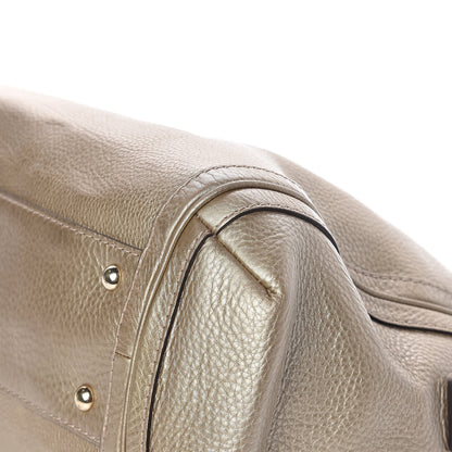 Gucci Metallic Pebbled Calfskin Medium Bella Hobo Gold 9 of 11