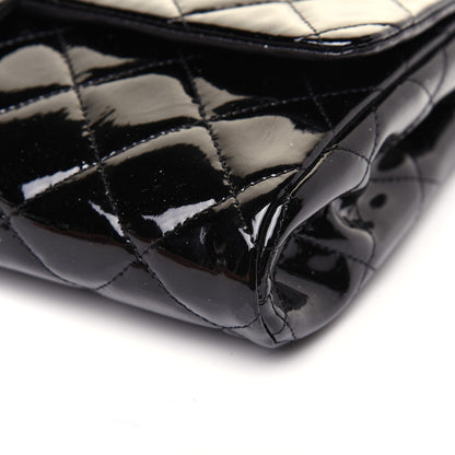 Chanel Patent Quilted Clutch with Chain Flap Black 7 of 12