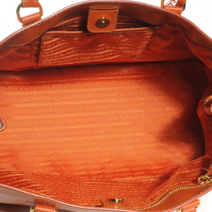Prada Saffiano Lux Large Tote Papaya 5 of 7