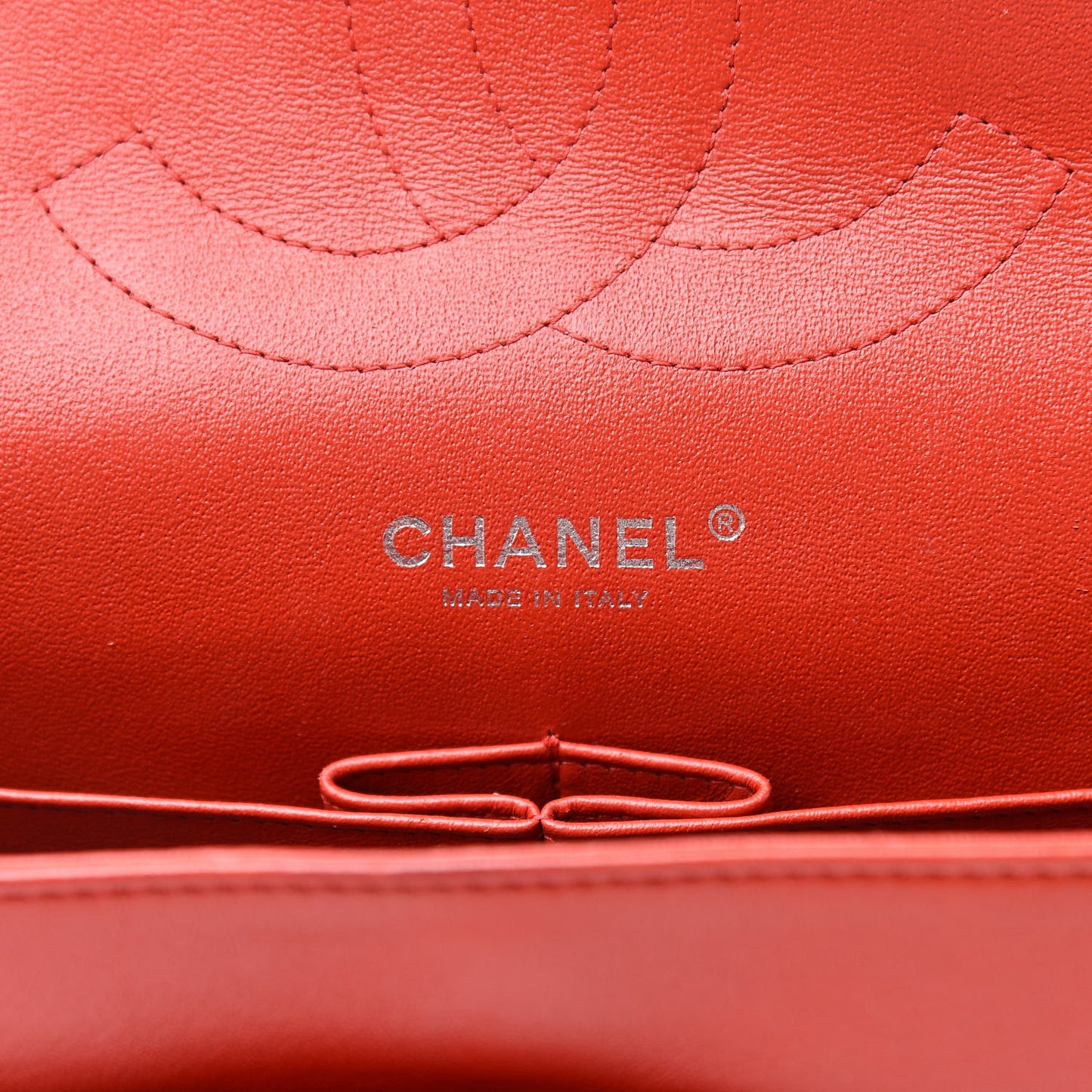 Lambskin Quilted Jumbo Double Flap Red