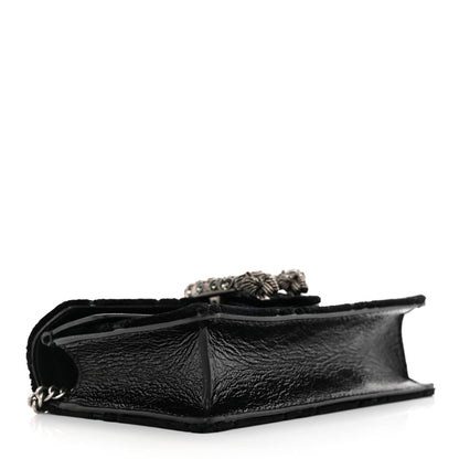 Gucci Velvet GG Monogram Super Mini Dionysus Shoulder Bag Black 4 of 9