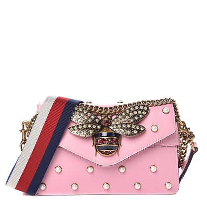 Gucci Nappa Pearl Studded Mini Queen Margaret Broadway Shoulder Bag Sugar Pink 1 of 11