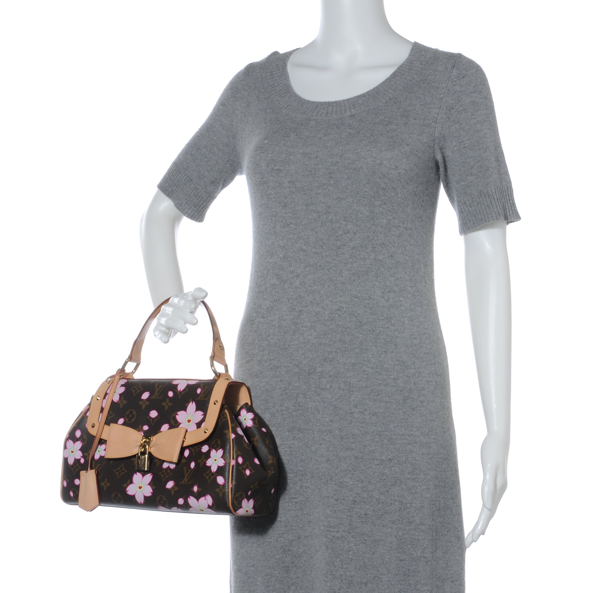 Louis Vuitton Monogram Cherry Blossom Sac Retro Bag Brown 2 of 9