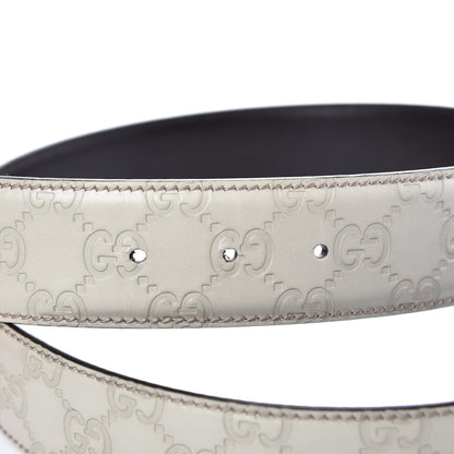 Gucci Guccissima Interlocking G Belt 90 36 Off White 4 of 6