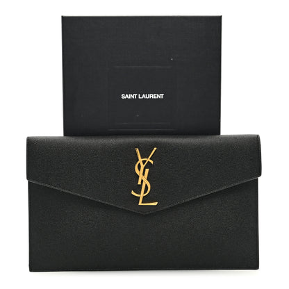 Saint Laurent SAINT LAURENT Grain De Poudre Uptown Pouch Black 7 of 7