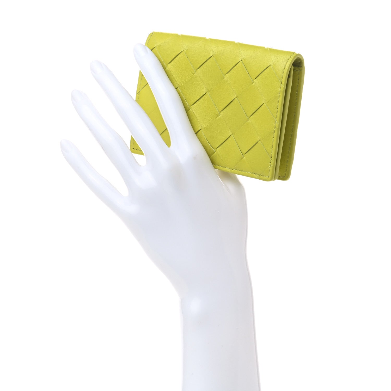 Bottega Veneta Nappa Intrecciato Card Holder Kiwi 2 of 6