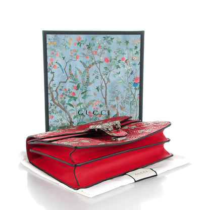 Gucci GG Supreme Monogram Arabesque Medium Dionysus Shoulder Bag Hibiscus Red 4 of 8