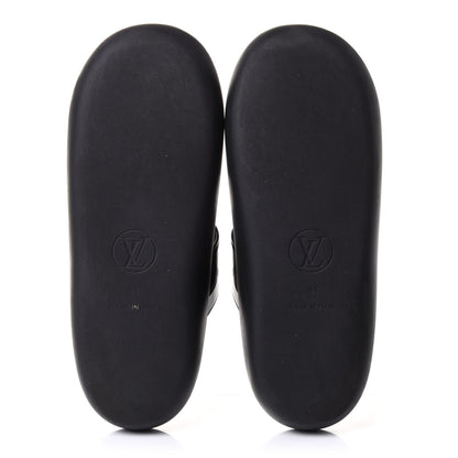 Louis Vuitton Monogram Sunbath Flat Mule Sandals 41 Black 6 of 9