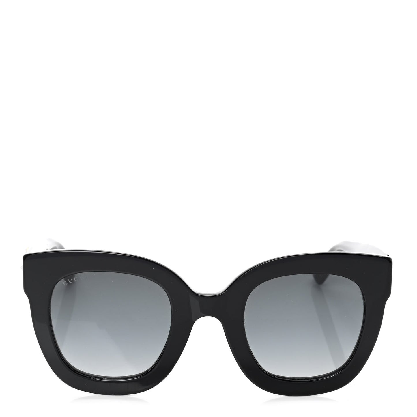 Acetate Crystal Star Round Frame Sunglasses GG0208S Black