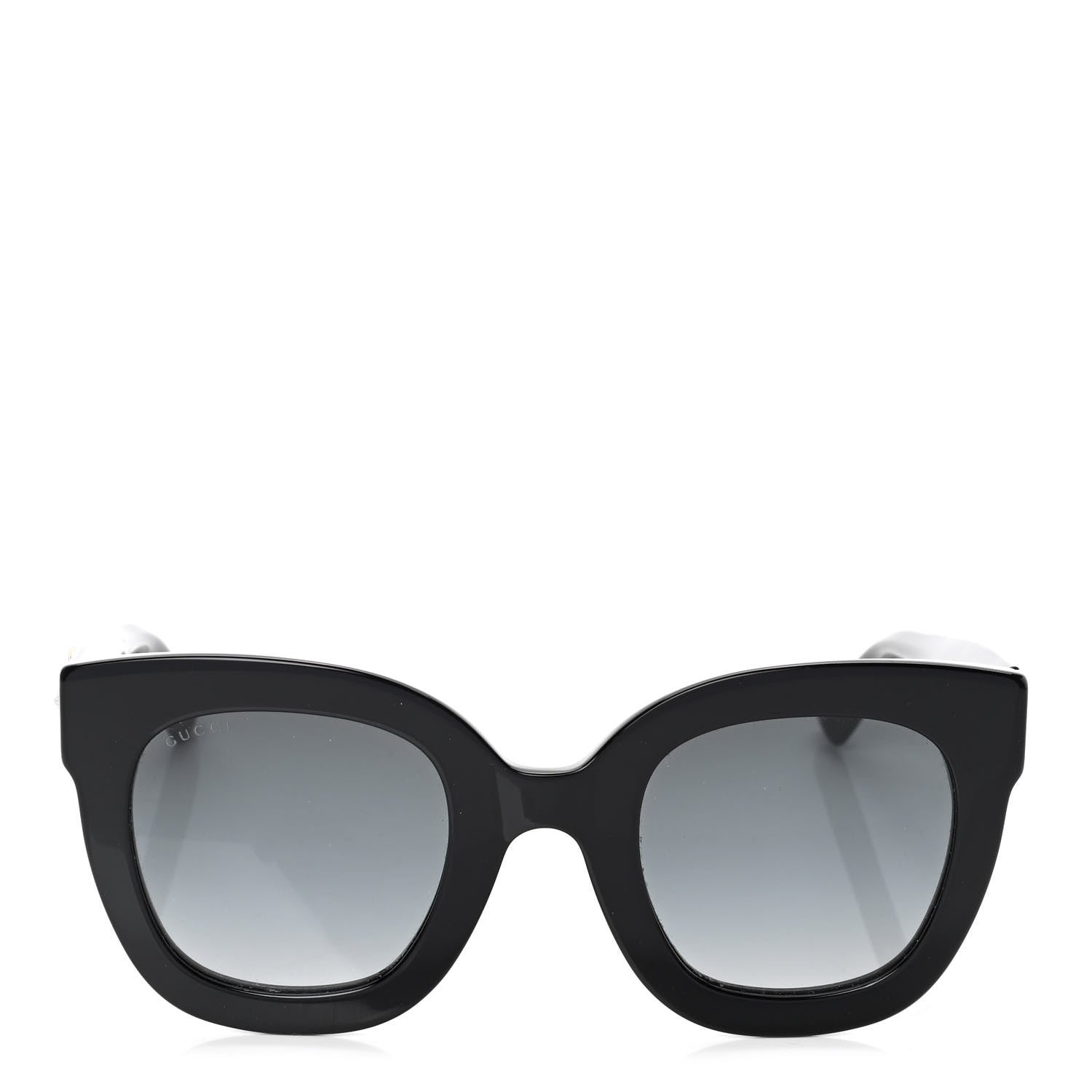 Gucci Acetate Crystal Star Round Frame Sunglasses GG0208S Black 2 of 4