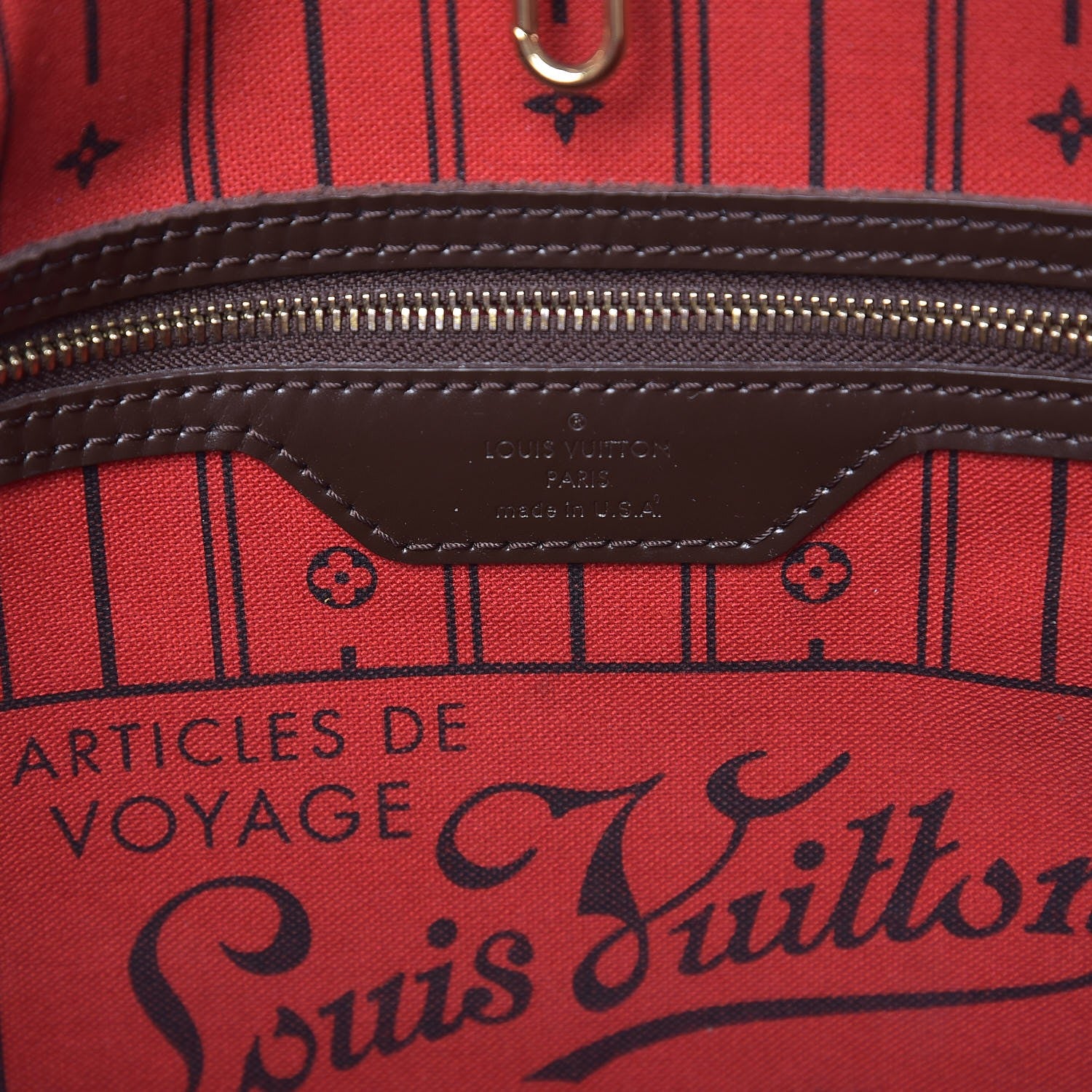 Louis Vuitton Damier Ebene Neverfull MM 9 of 17