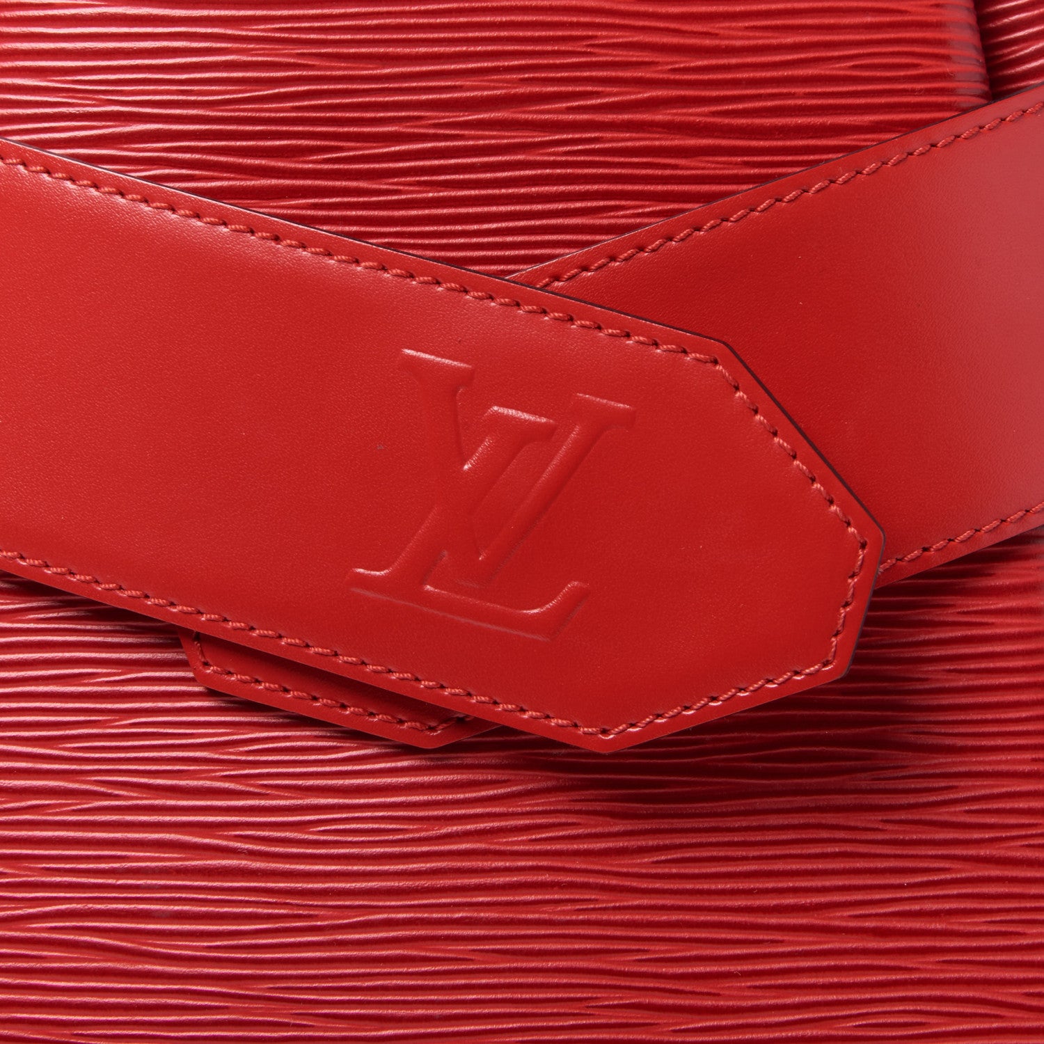 Louis Vuitton Epi Sac D'Epaule Castillan Red 8 of 8