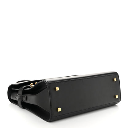 Delvaux Calfskin MM Tempete Satchel Black 5 of 13