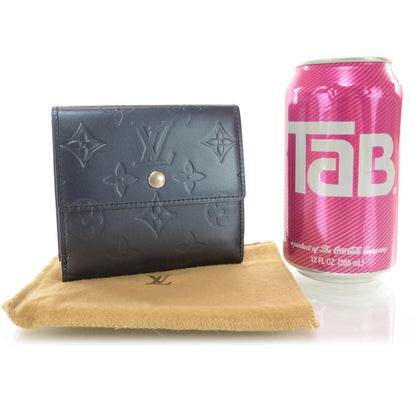 Louis Vuitton Mat Monogram Elise Wallet Blue 2 of 7