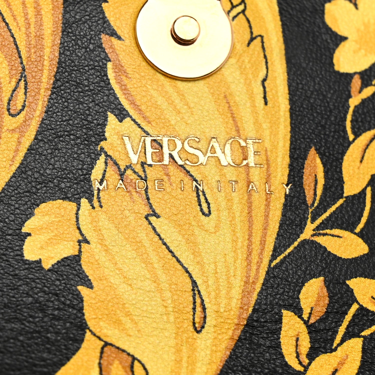 Versace Nappa Quilted Virtus Cell Phone Crossbody Black 6 of 6