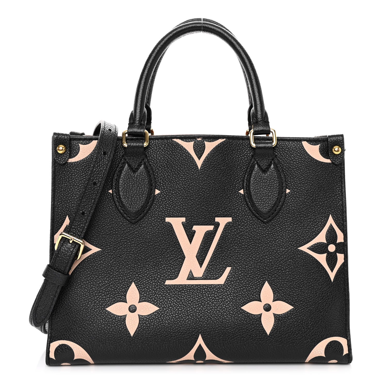 Louis Vuitton Empreinte Monogram Giant Onthego PM Black Beige 1 of 10