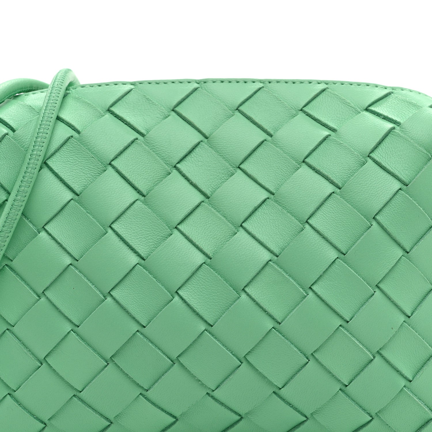 Bottega Veneta Nappa Intrecciato Mini Loop Camera Bag Fountain 7 of 9