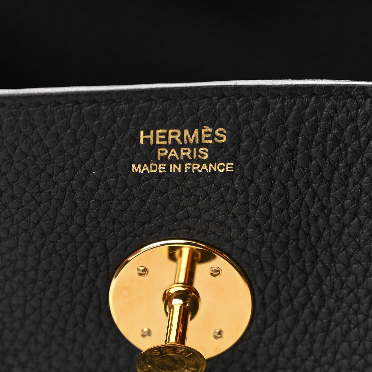 Hermes Taurillon Clemence Lindy 30 Black 6 of 11