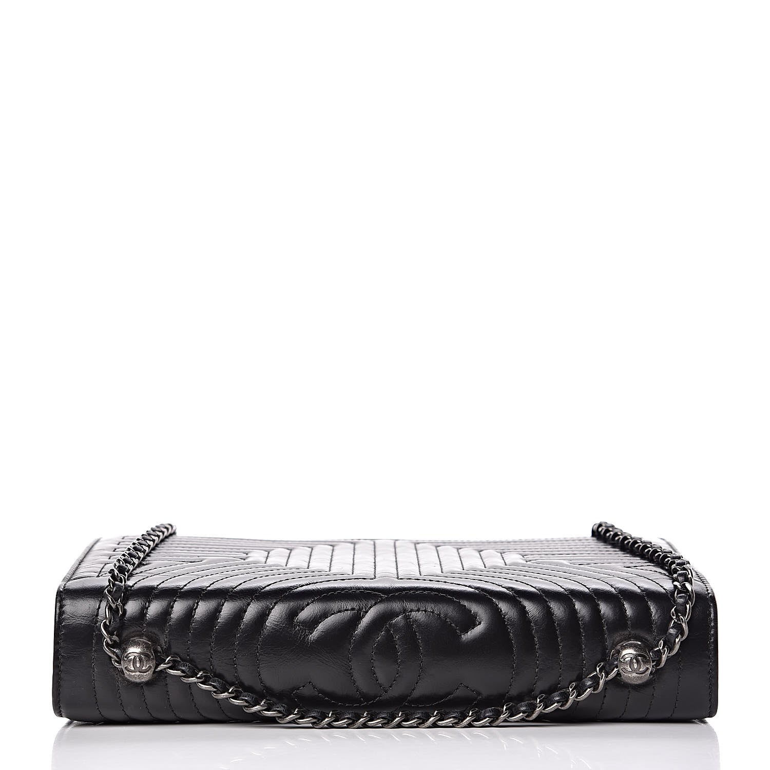 Chanel Glazed Calfskin Quilted Medium Korean Garden Flap Black 11 of 12