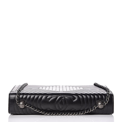 Chanel Glazed Calfskin Quilted Medium Korean Garden Flap Black 11 of 12