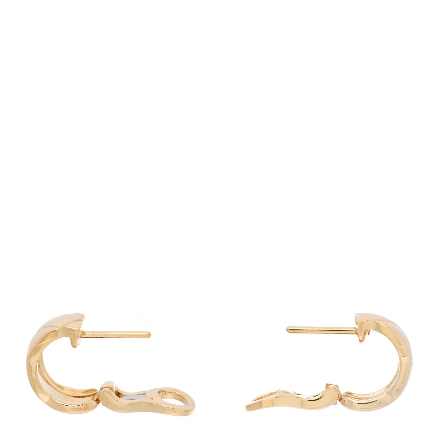 Chanel 18K Yellow Gold Coco Crush Earrings 3 of 5