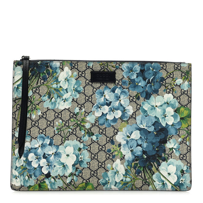 Gucci GG Supreme Monogram Blooms Messenger Blue 1 of 6