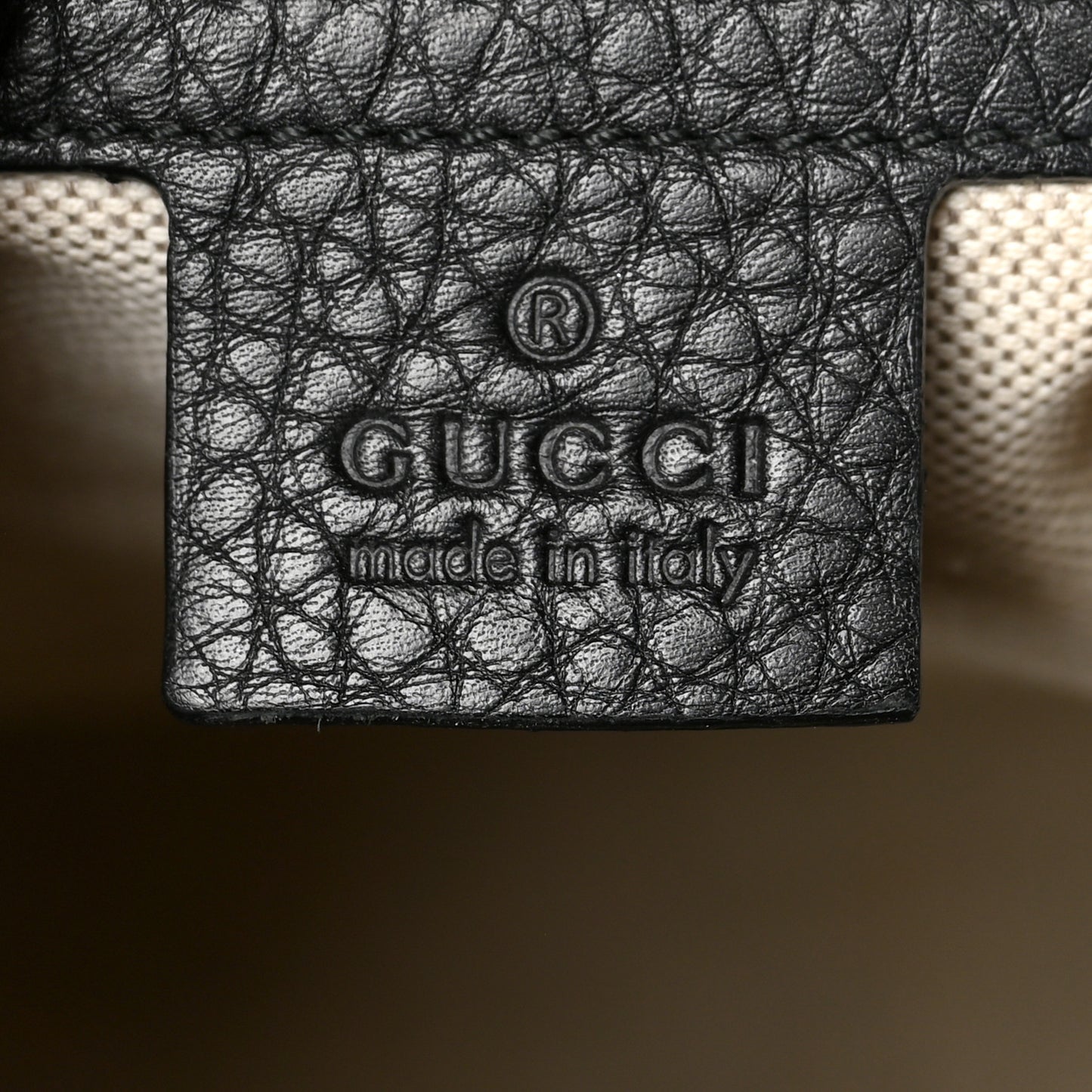 Calfskin Vintage Web Medium Boston Black