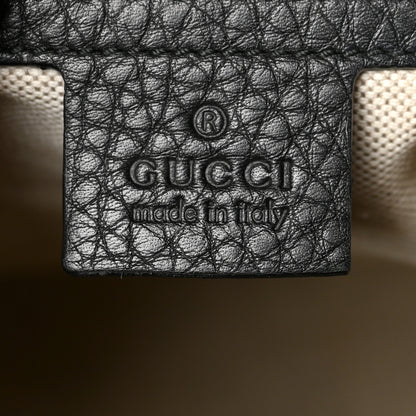 Gucci Calfskin Vintage Web Medium Boston Black 6 of 14