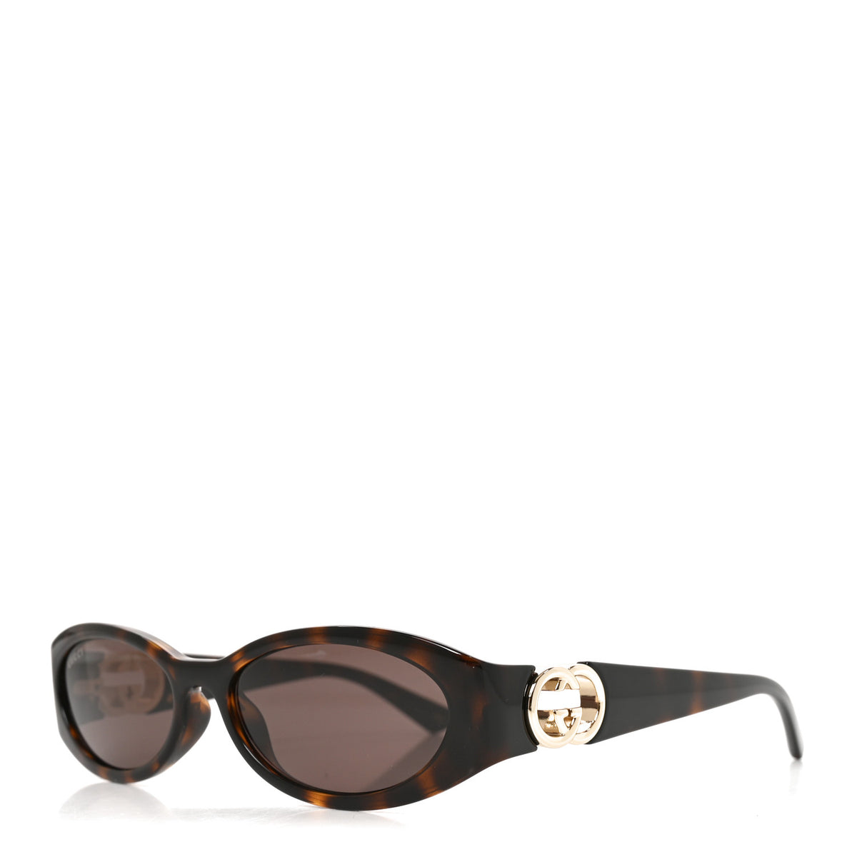 Gucci Acetate Oval Sunglasses GG1660S Tortoise 1 of 6