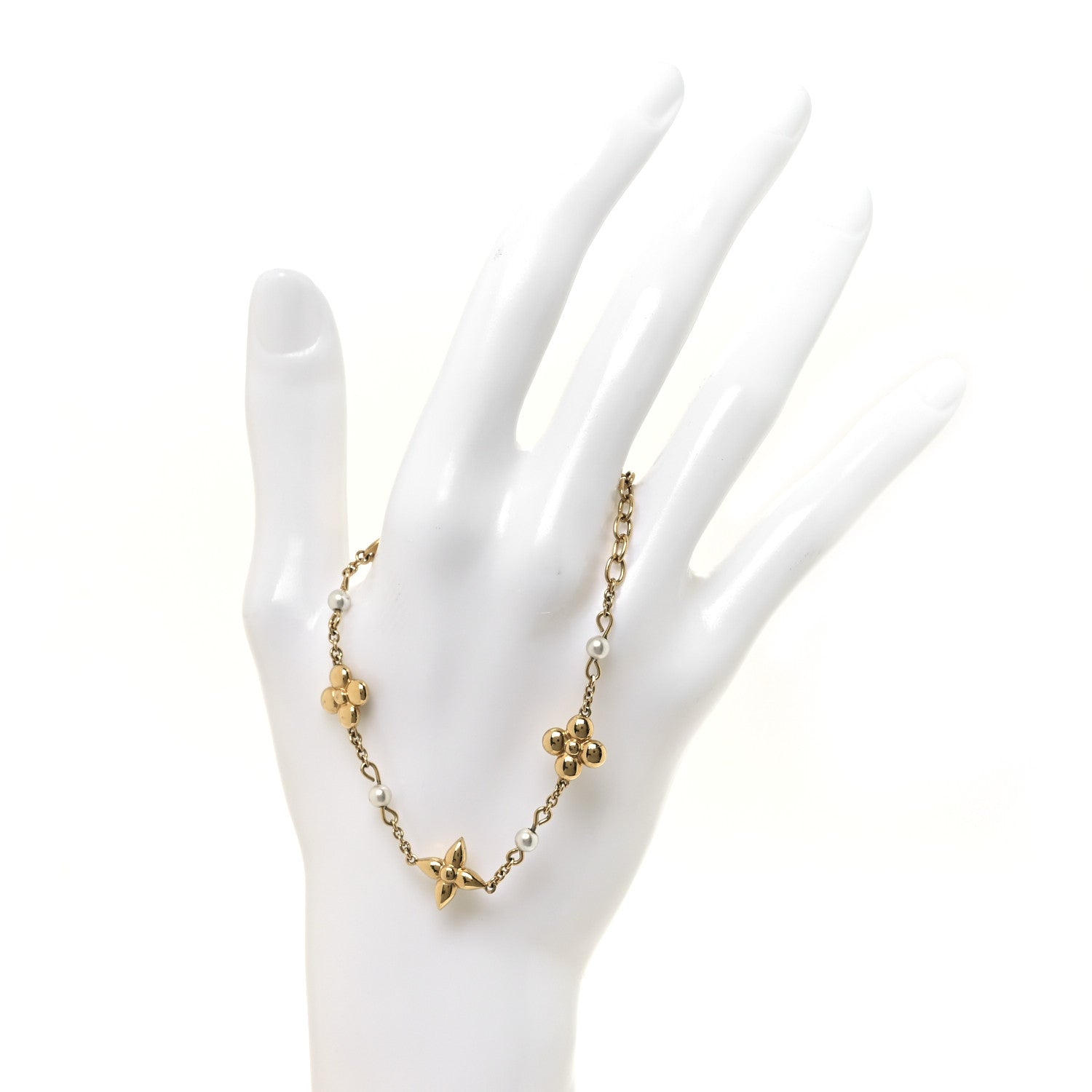 Louis Vuitton Metal Pearl Blooming Bracelet 2 of 6