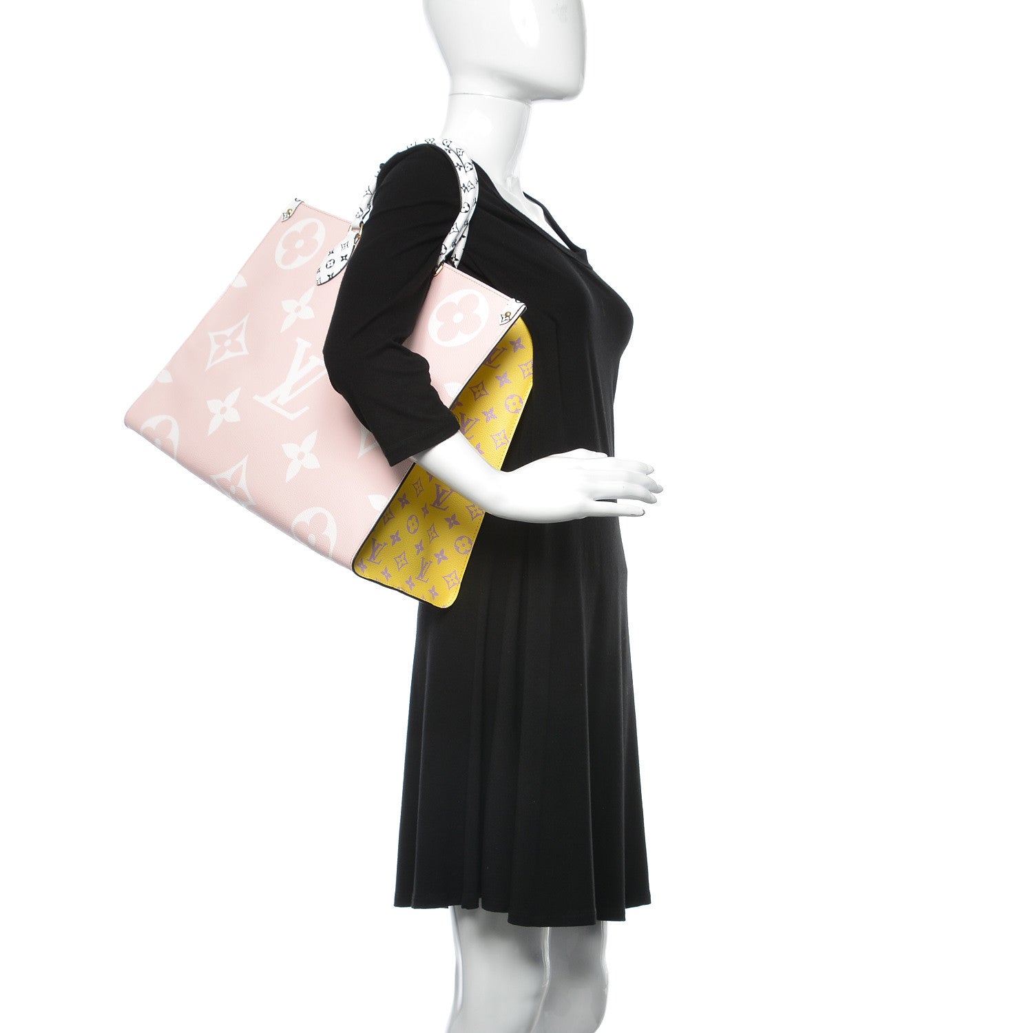Louis Vuitton Monogram Giant Onthego GM Rouge Rose 3 of 10