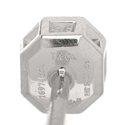 Tiffany Platinum Diamond .90ct Lucida Bezel Solitaire Earrings 4 of 6