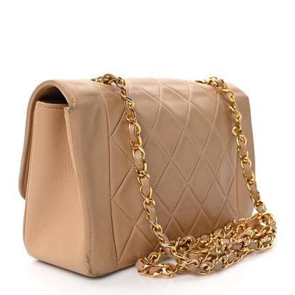 Chanel Lambskin Quilted Small Single Flap Beige 3 of 12