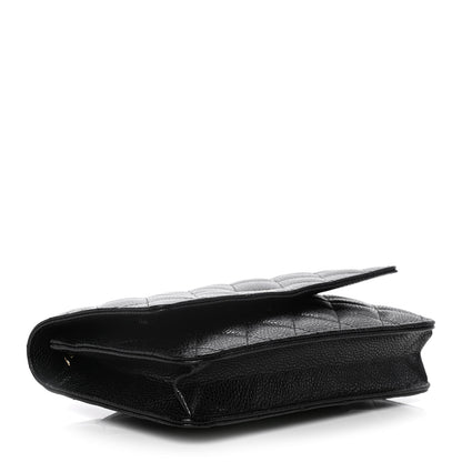 Chanel Caviar Quilted Wallet On Chain WOC Black 3 of 11