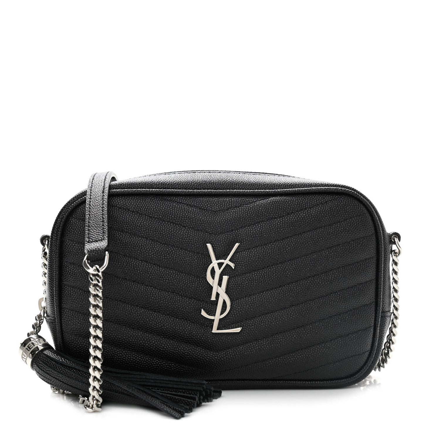 Grain De Poudre Matelasse Monogram Mini Lou Camera Bag Black