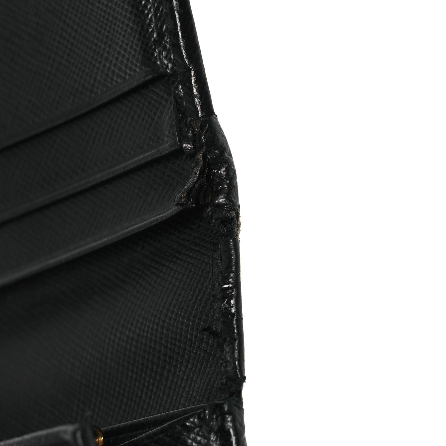 Prada Saffiano Bow Continental Wallet Black 12 of 15