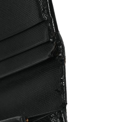 Prada Saffiano Bow Continental Wallet Black 12 of 15