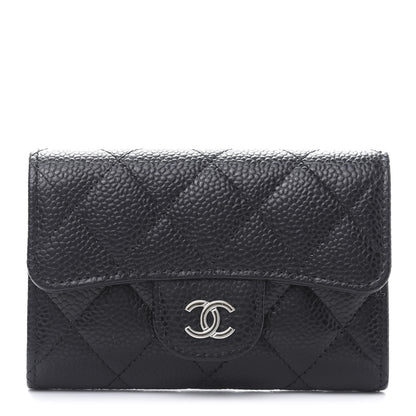 Chanel Caviar Quilted Flap Card Holder Black 1 of 11