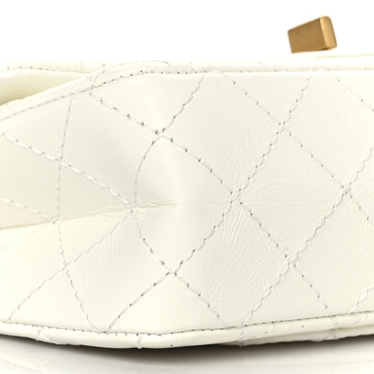 Chanel Aged Calfskin Quilted 2.55 Reissue Mini Flap White 8 of 9