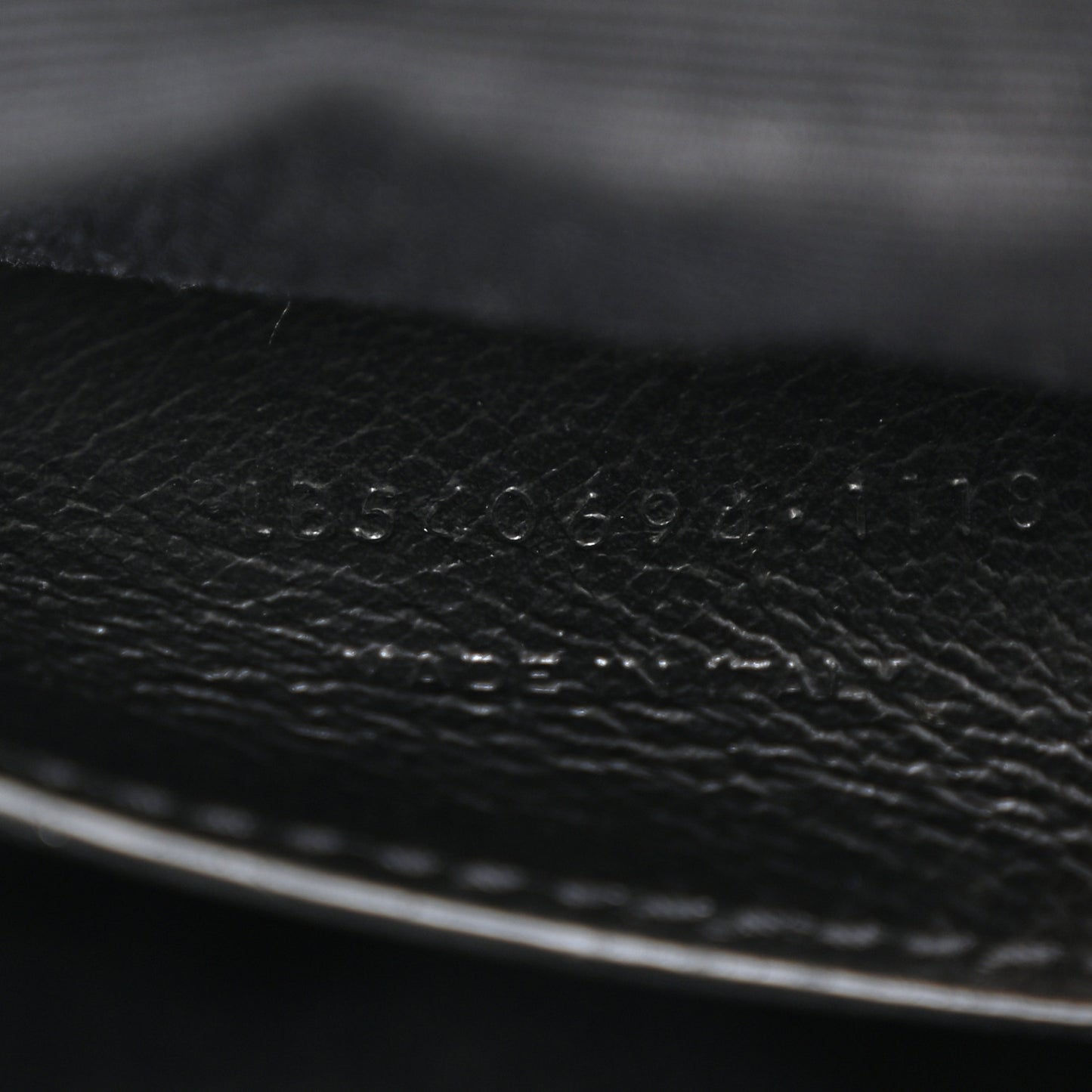Calfskin Heart Monogram Crossbody Black