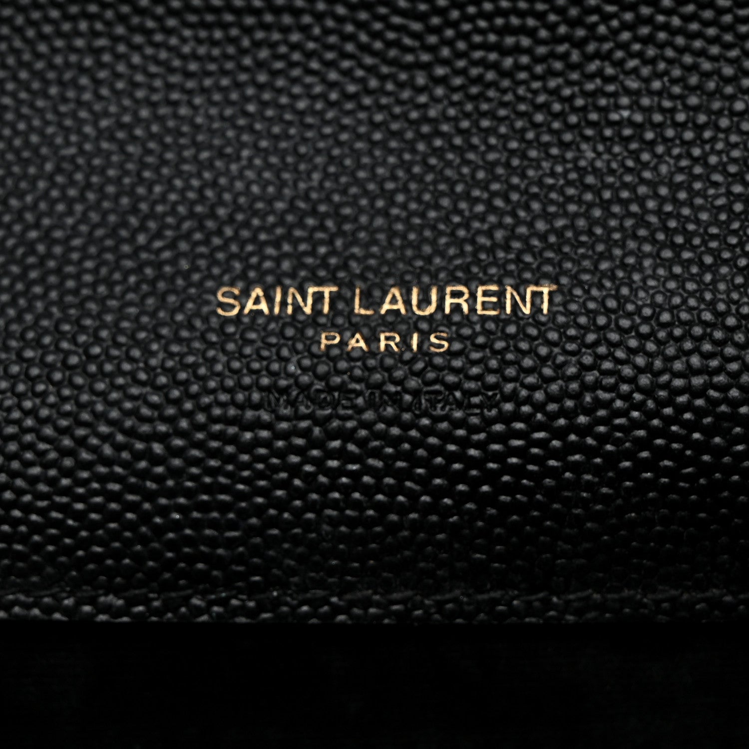 Saint Laurent Grain De Poudre Matelasse Chevron Monogram Envelope Clutch Black 6 of 8