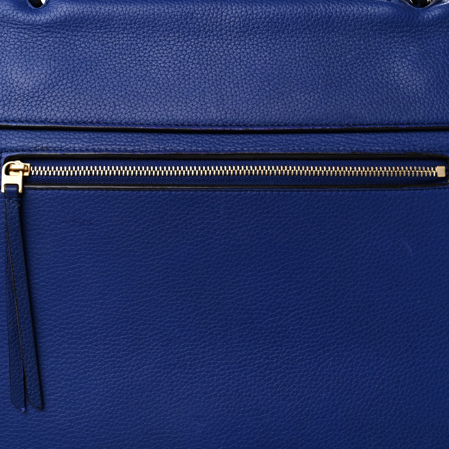 Grained Calfskin Small Belt Bag Indigo