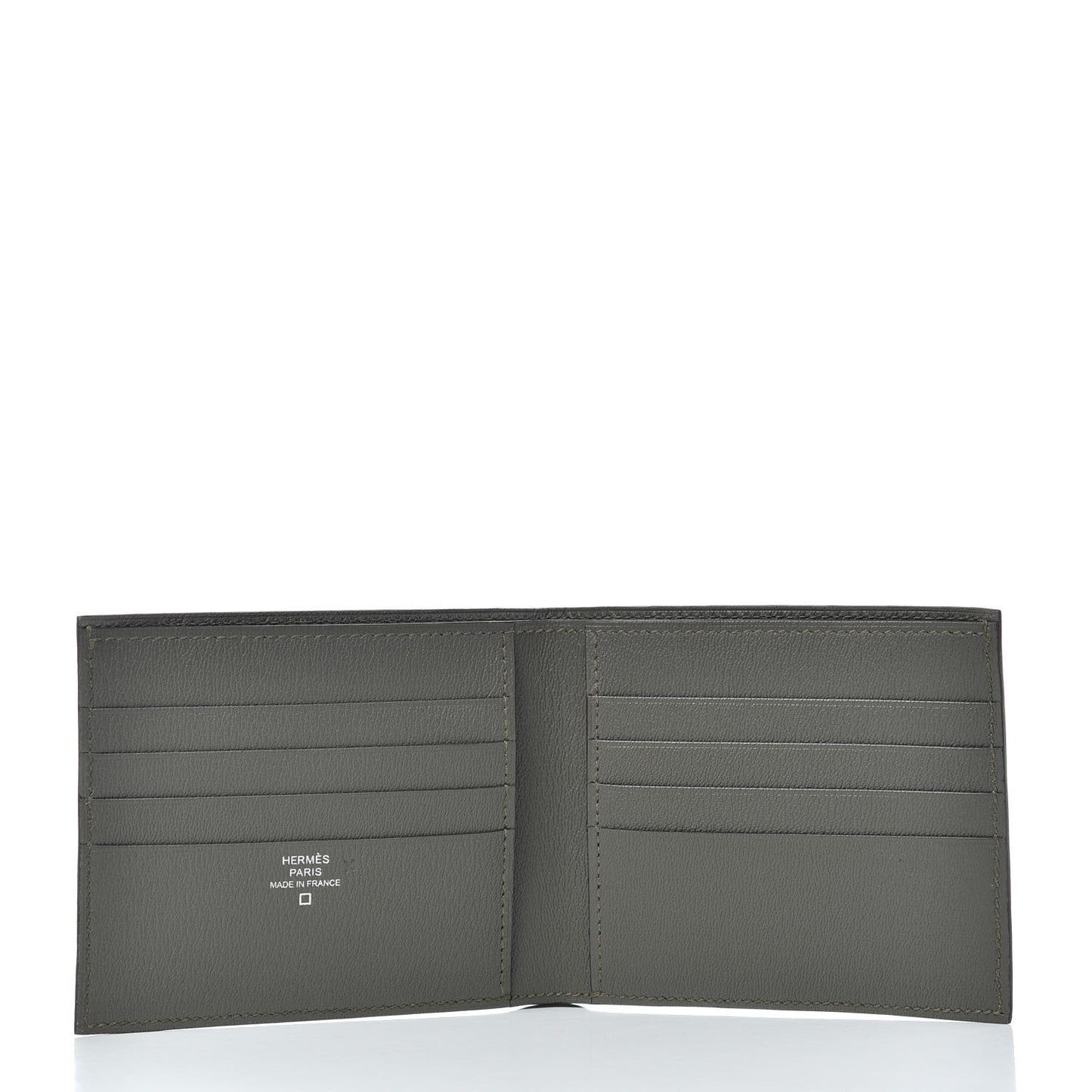 Shiny Alligator MC2 Copernic Compact Wallet Gris Tourterelle