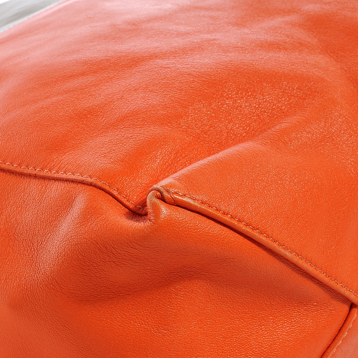 Lambskin Bi-Cabas Fluo Peach